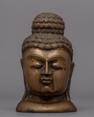 Antique Buddha Head | Experience Divine Presence | Perfect Spiritual Gift | Meditation Altar | Buddhism Home Decor | Buddha Statue